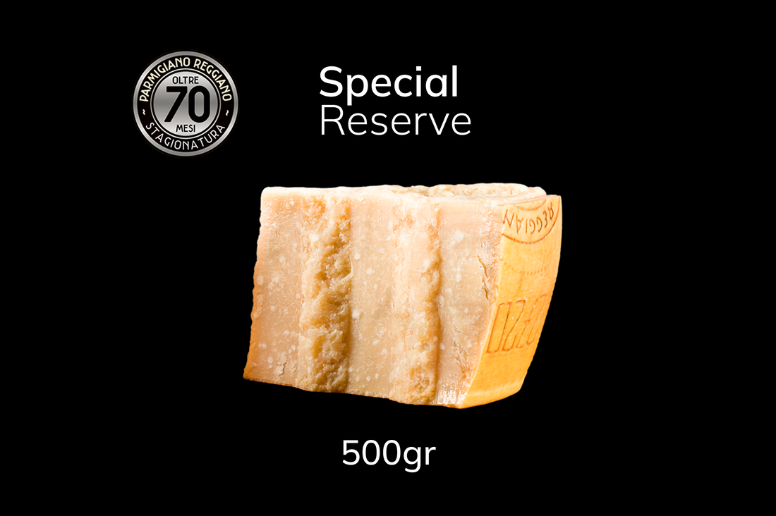Parmigiano Reggiano aged over 70 months