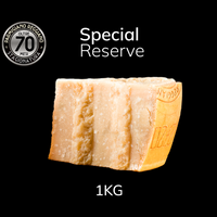 Parmigiano Reggiano aged over 70 months